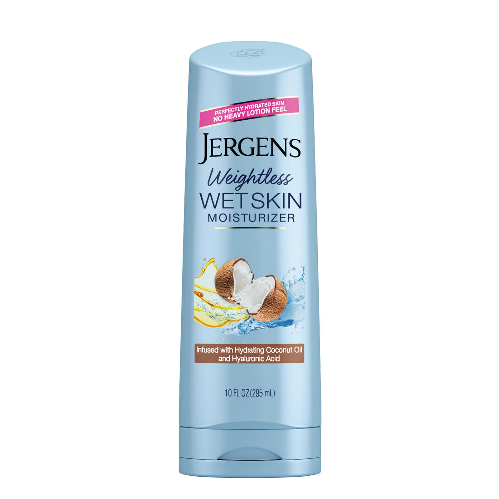 Jergens bottle front packaging showing product name and 10 oz size benefit