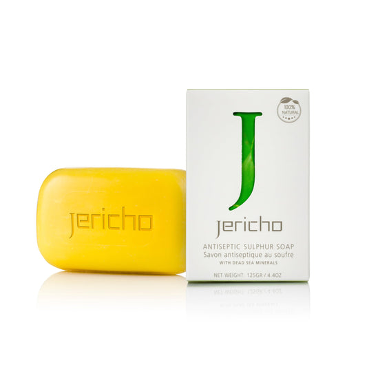 jericho front packaging showing soap bar and benefits