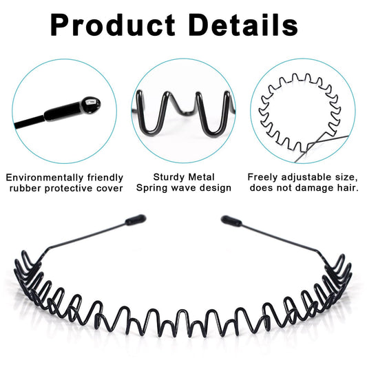 JERLITU close-up of wavy metal ridges demonstrating enhanced hair grip and stability