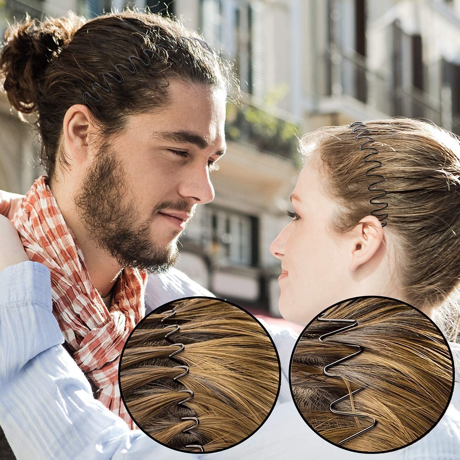 JERLITU side profile on head demonstrating bend-to-fit comfort and no pinch benefit