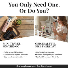 Jerome Alexander bottle in hand highlighting compact travel-friendly size