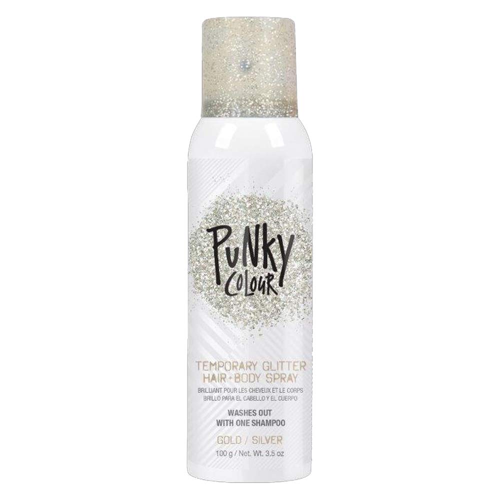 Jerome Russell Punky Colour gold can front view showing metallic finish and label, easy styling benefit
