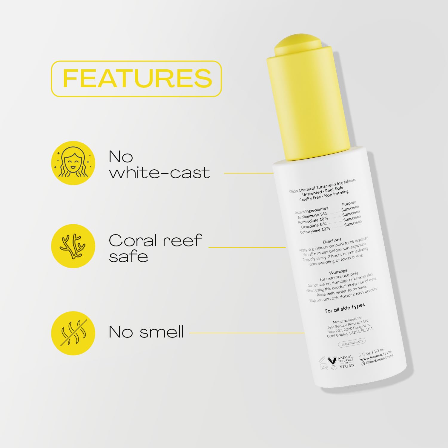 JESS BEAUTY applied on hand demonstrating smooth, non-greasy finish