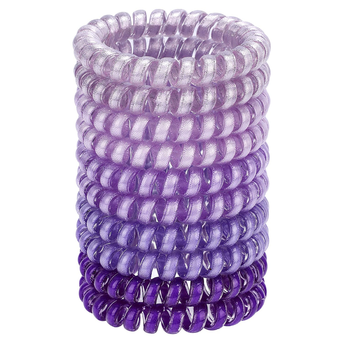 JessLab front packaging showing 10 spiral hair ties, convenient everyday carry