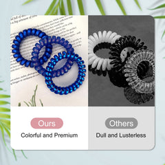 JessLab hair tie in a ponytail demonstrating secure, no-crease hold during activity