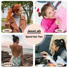 JessLab on wet hair after swim showing water-resistant, durable hold