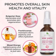 Jeune Naturelle rose hydrosol texture in hand highlighting gentle hydration