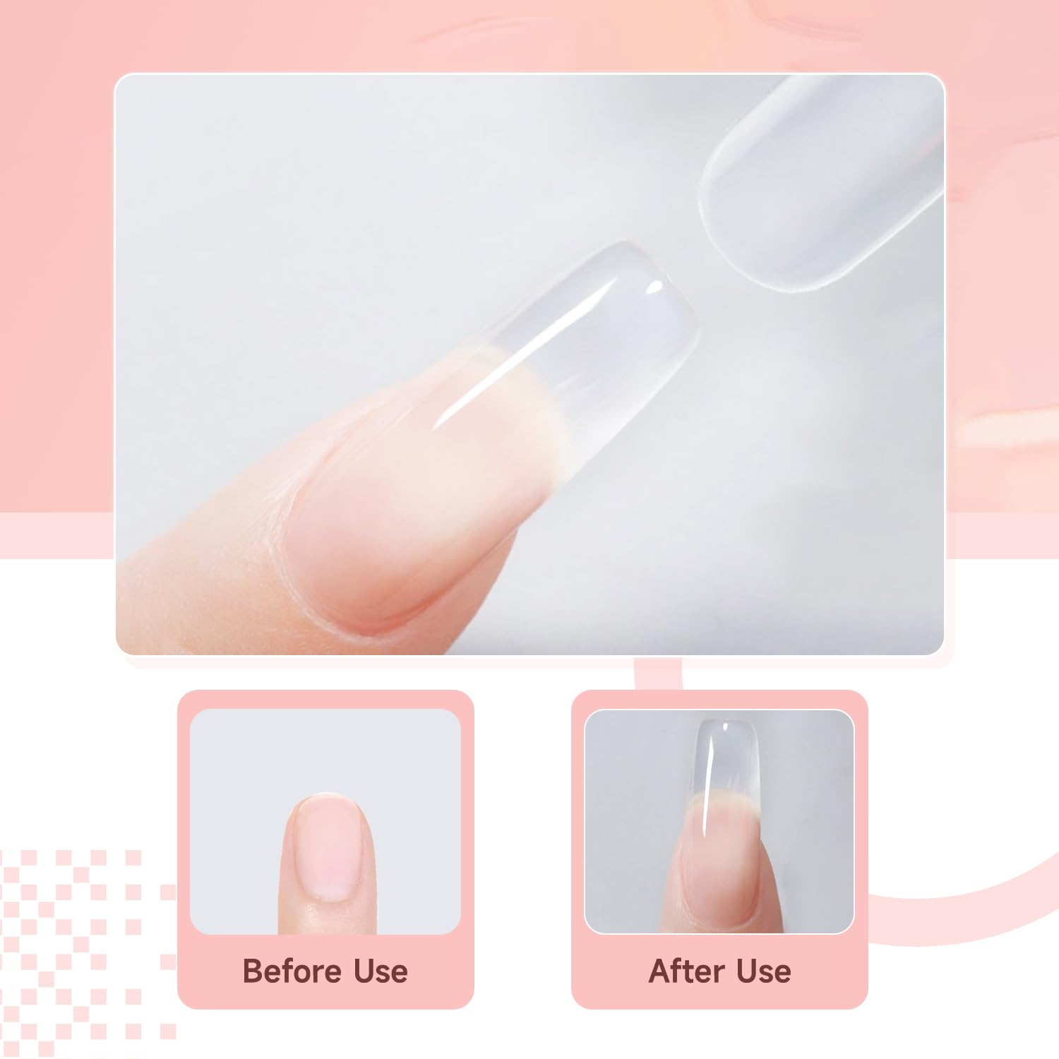 JEWHITENY base and top coat bottles displayed to ensure long-lasting shine