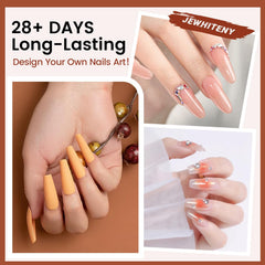 JEWHITENY finished nails in everyday setting showing salon-quality results