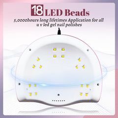 JEWHITENY foot-in-lamp pedicure demo showing full-foot curing capability
