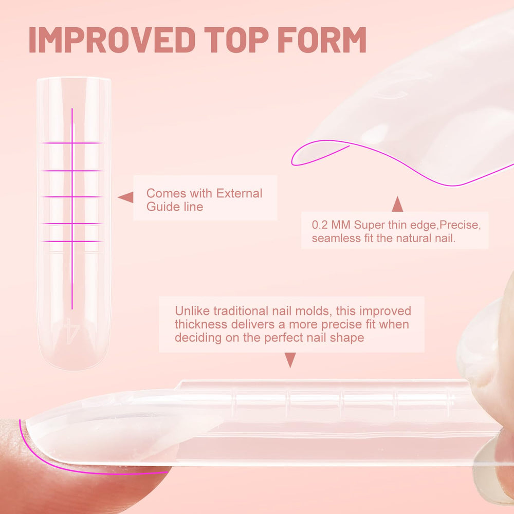 JEWHITENY dual form holding builder gel in use for consistent underside benefit