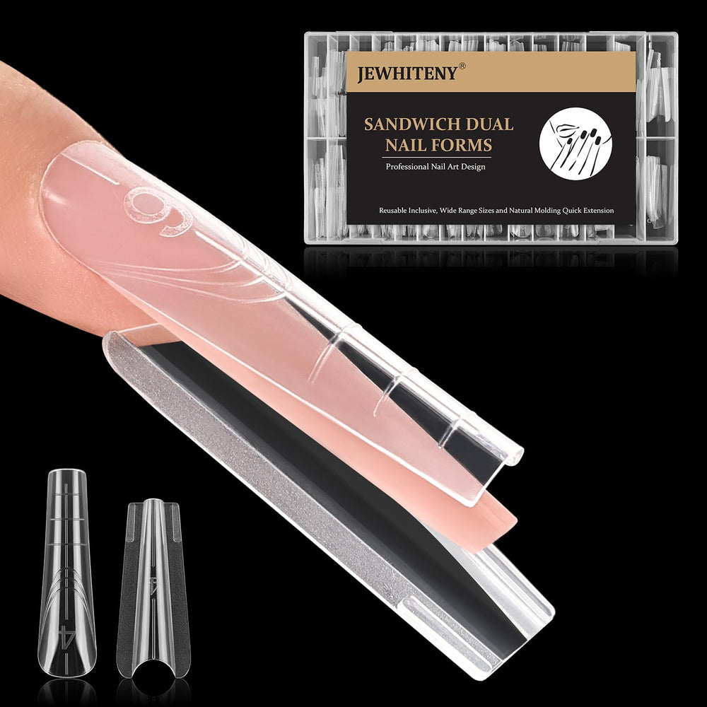 JEWHITENY front packaging showing 280-piece dual-form kit and organized sizes for efficiency