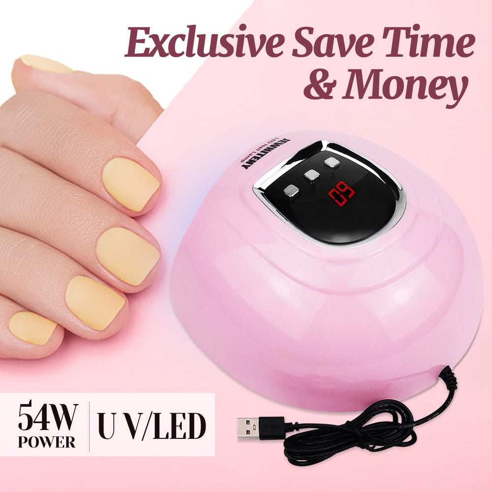 JEWHITENY polished nails after cure showing smooth professional finish