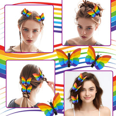 Jeyeou model at parade wearing clips showcasing pride styling and festival-ready benefit