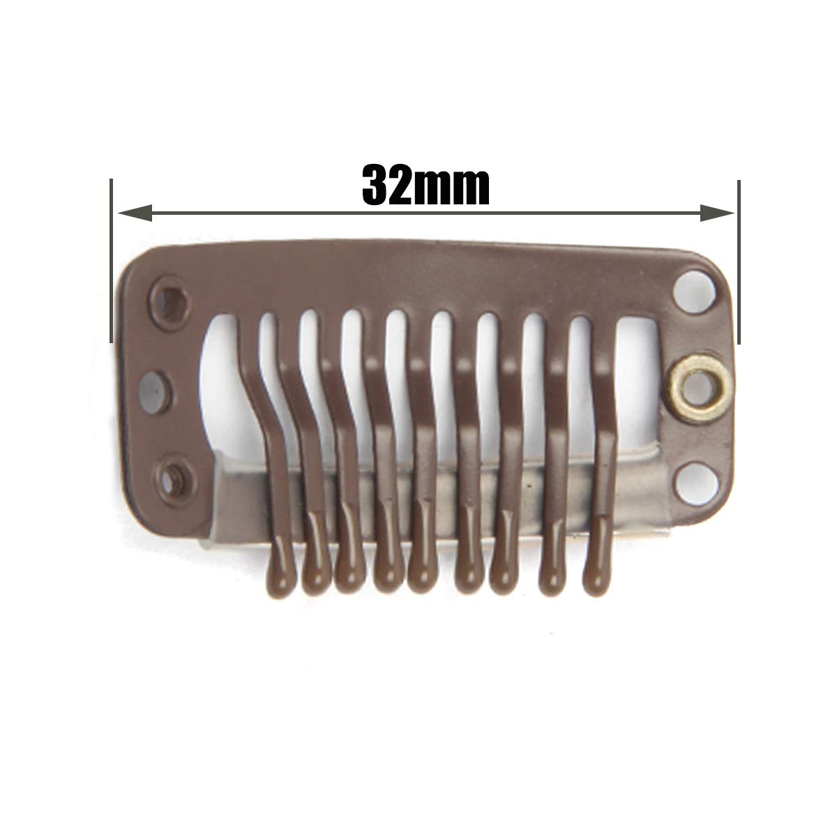 JFFX single 32mm snap clip front view showing slim profile and neat look