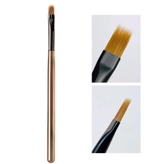 JFIYUOMCI front view showing brush shape and mahogany handle for steady control
