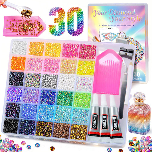 JGLXF front packaging showing kit contents and color count for convenience
