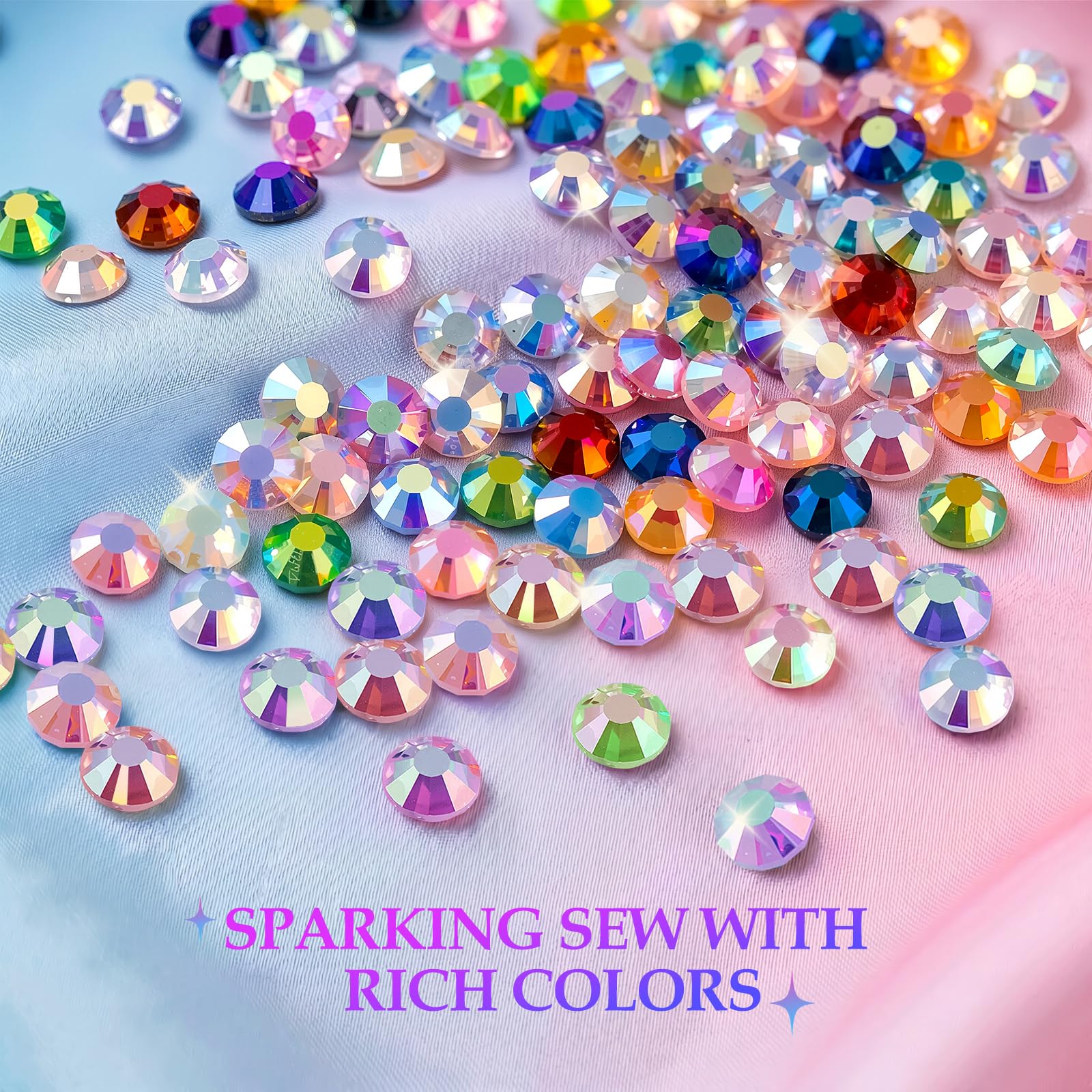 JGLXF gems decorating a phone case showing secure glossy finish