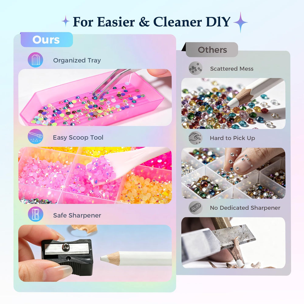 JGLXF hand holding gems to show 3mm scale and placement precision