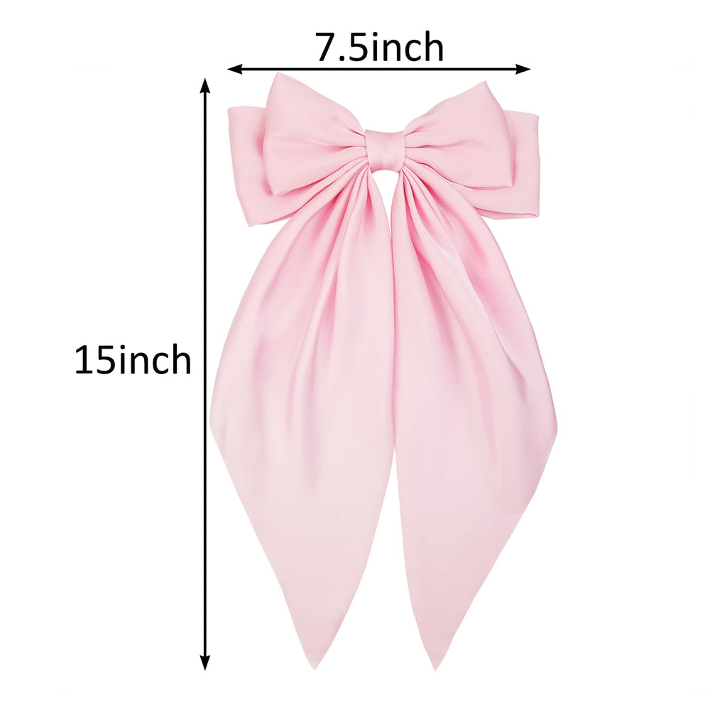JGQUR bow in hair ponytail styling demonstrates secure hold and movement