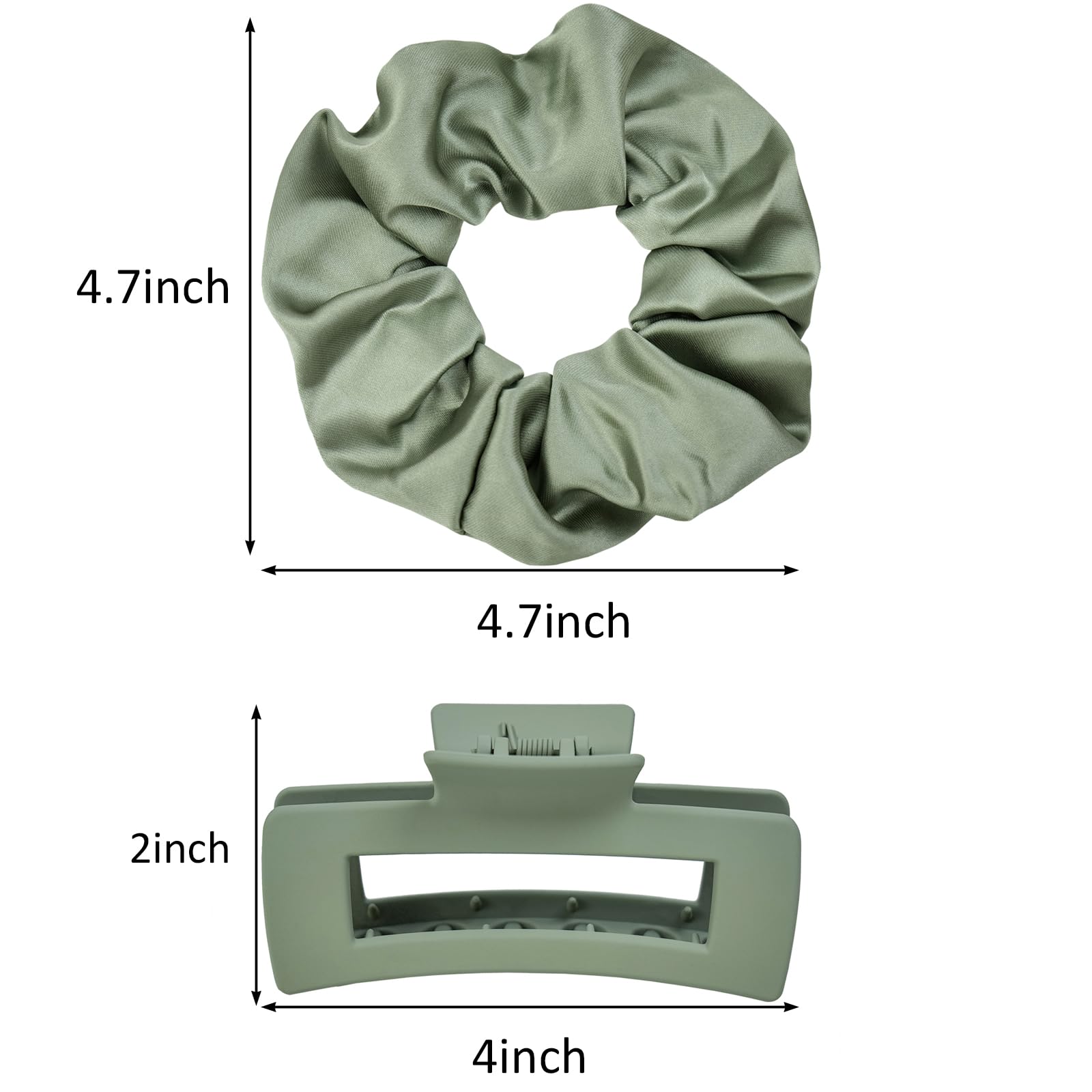 JGQUR matte claw clip close-up texture showing reinforced grip for secure hold