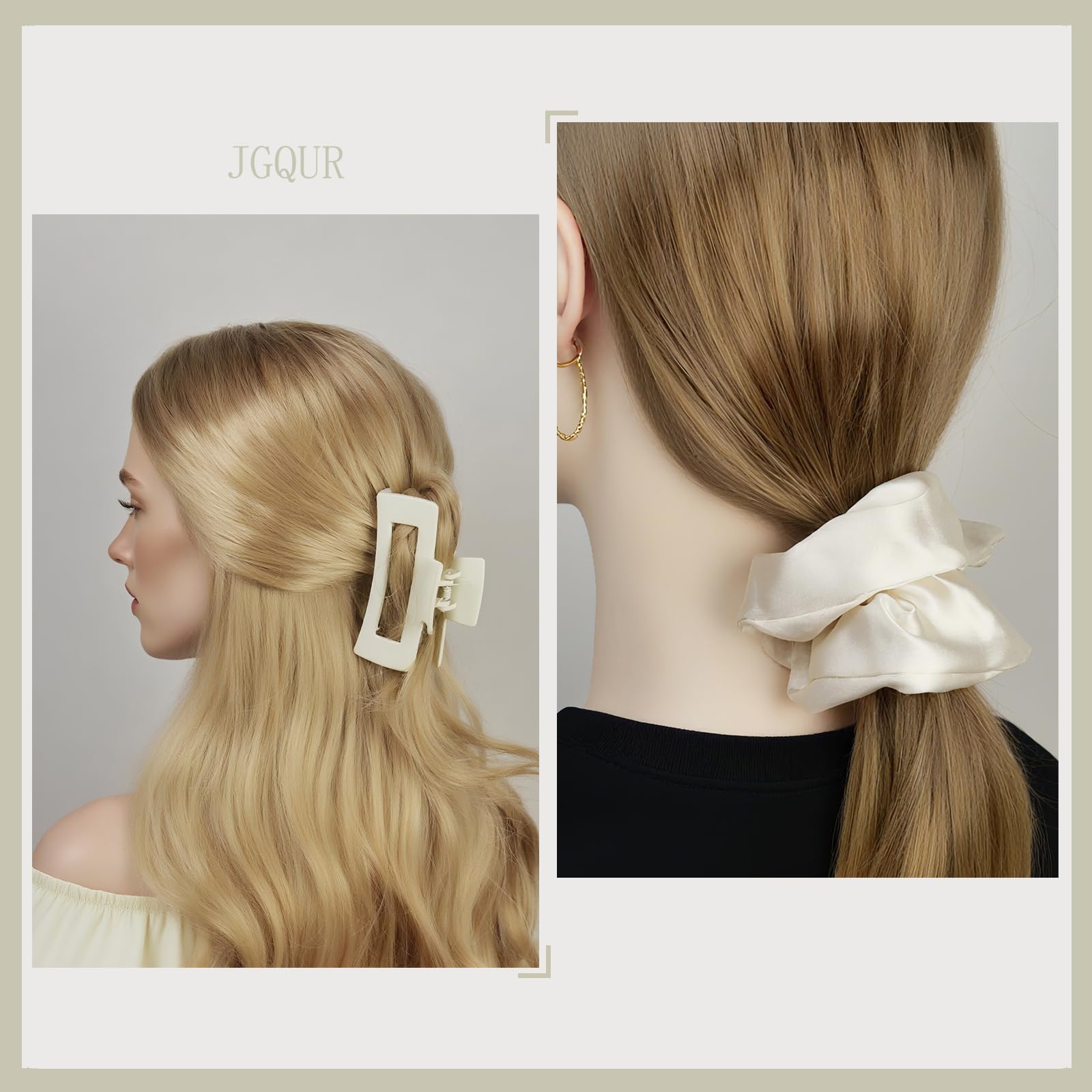JGQUR scrunchies worn on wrist for easy access
