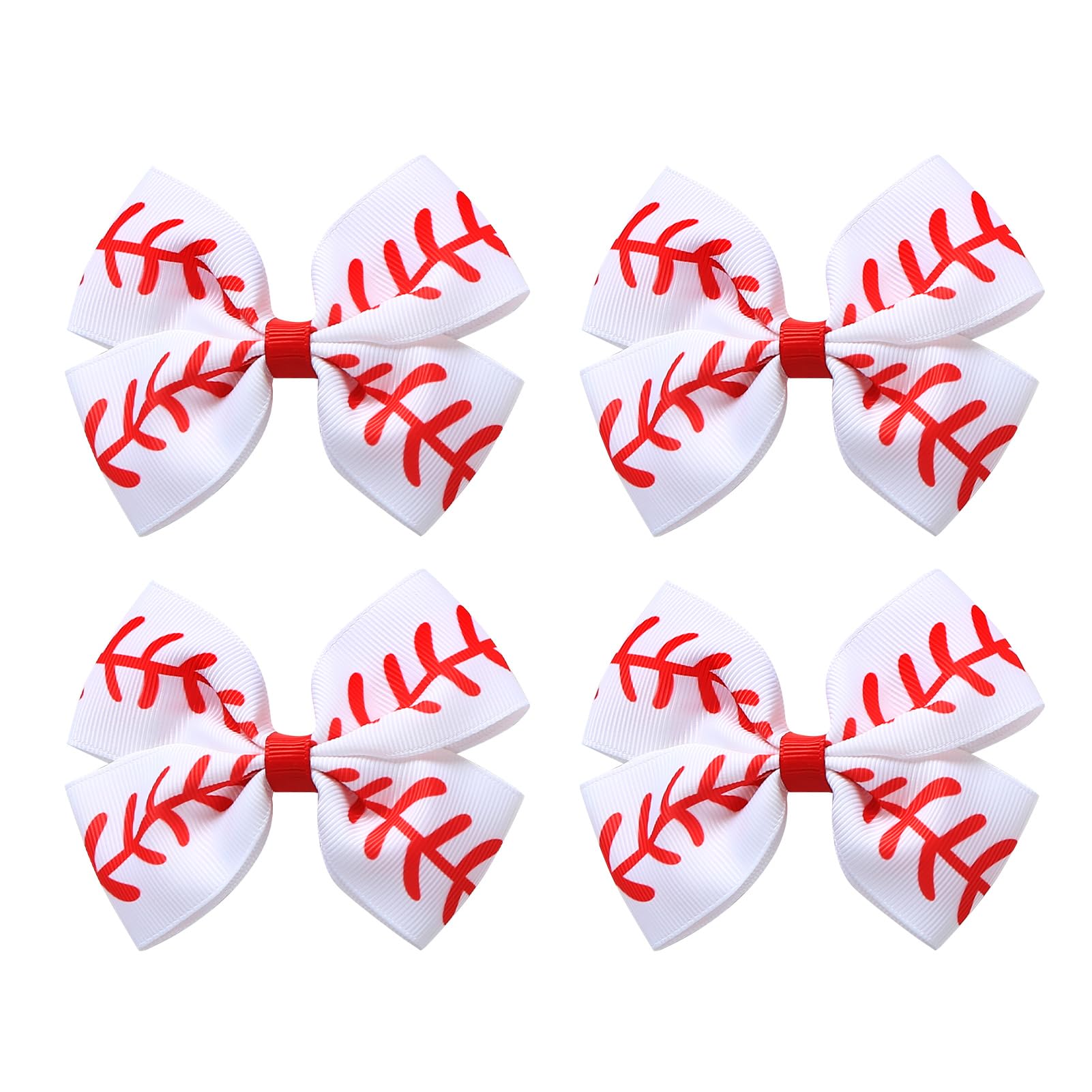 JiaDuo front view of four baseball bows showing clean set and sporty look