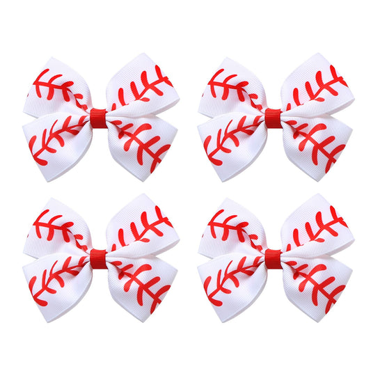 JiaDuo front view of four baseball bows showing clean set and sporty look