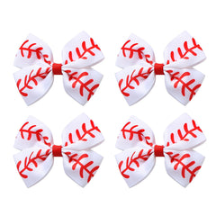 JiaDuo front view of four baseball bows showing clean set and sporty look