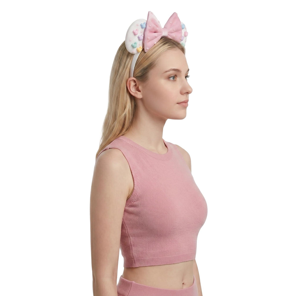 JIAHANG headband styled at a holiday party showing festive accessory impact