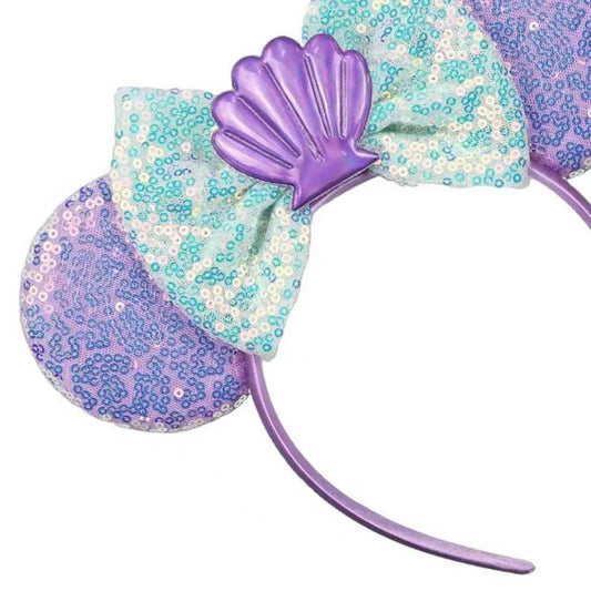 JIAHANG mermaid mouse ears front view shows playful sparkle and fit