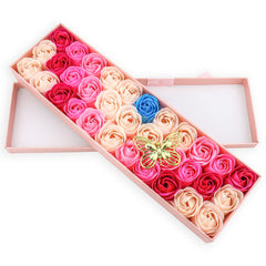 JIALEEY gift box open display with 33 arranged rose petals for instant gifting appeal