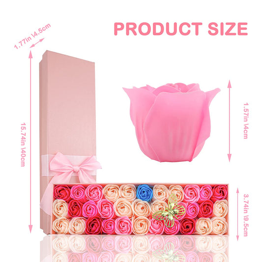JIALEEY soap rose close-up texture highlighting realistic petals and lasting appearance