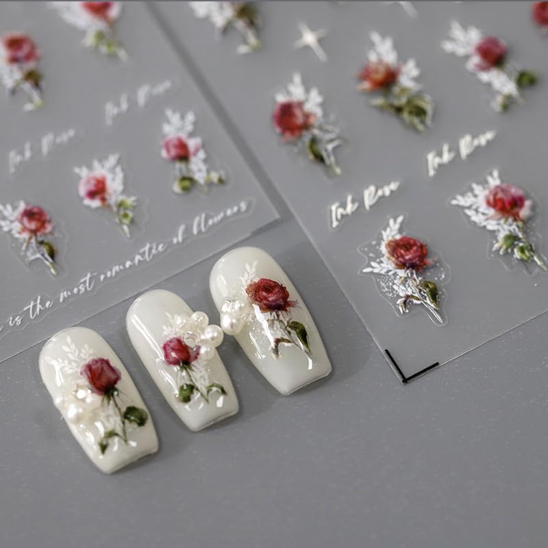 JIALITFUN front sheet showing floral decal options and easy selection benefit