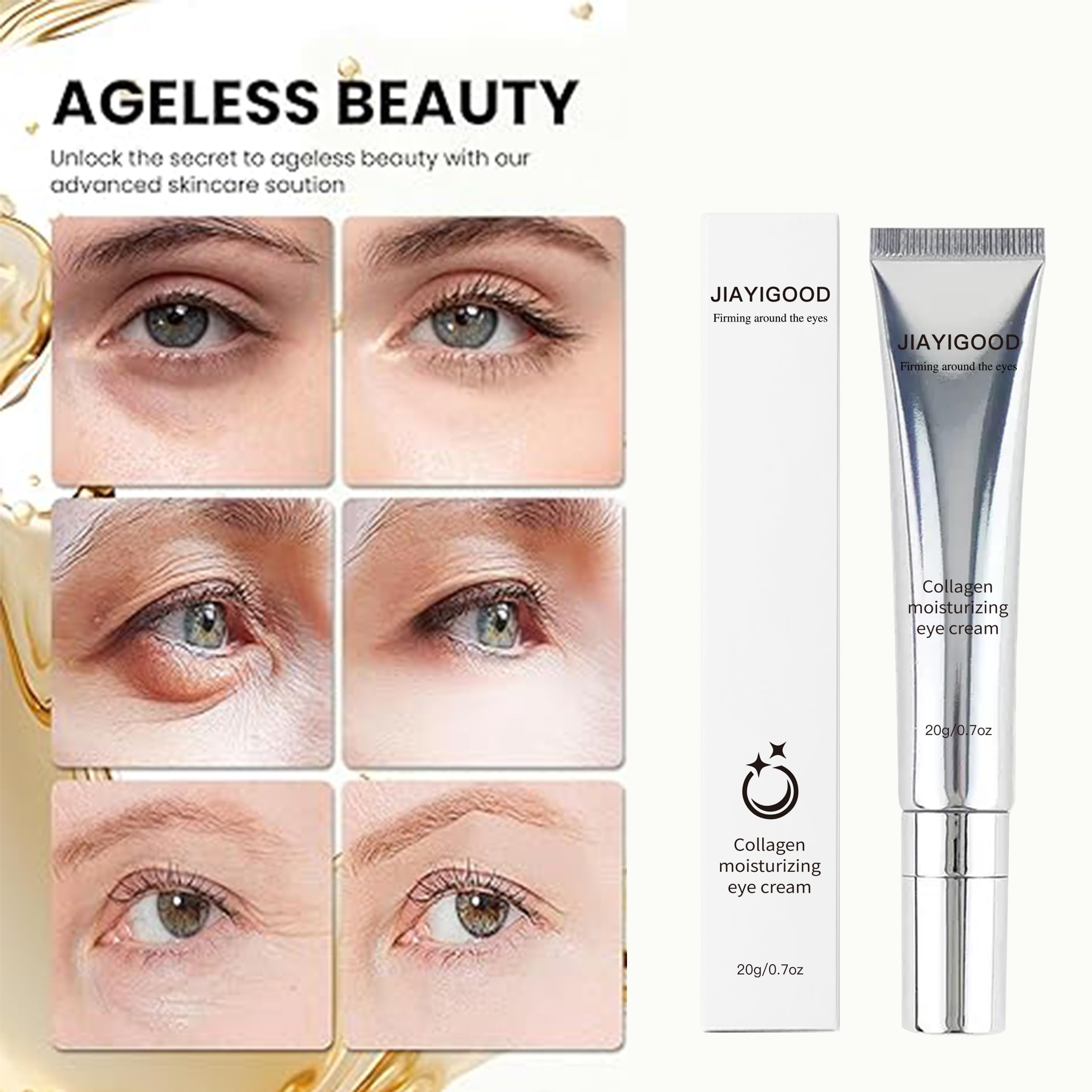 JIAYIGOOD gel texture on spatula demonstrates lightweight hydration