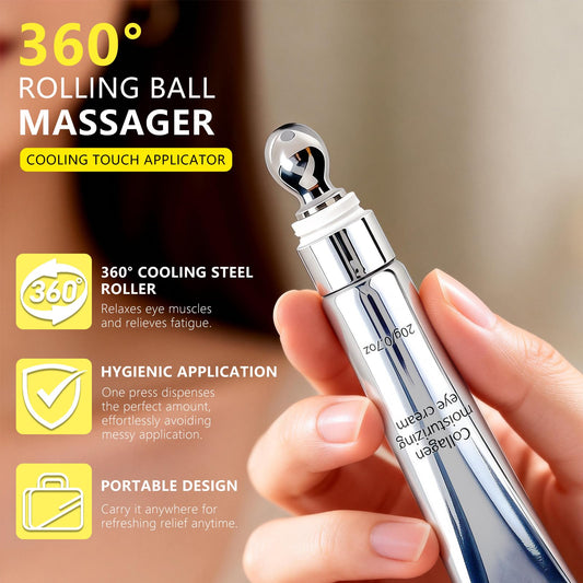 JIAYIGOOD stainless steel rollerball close-up provides instant cooling