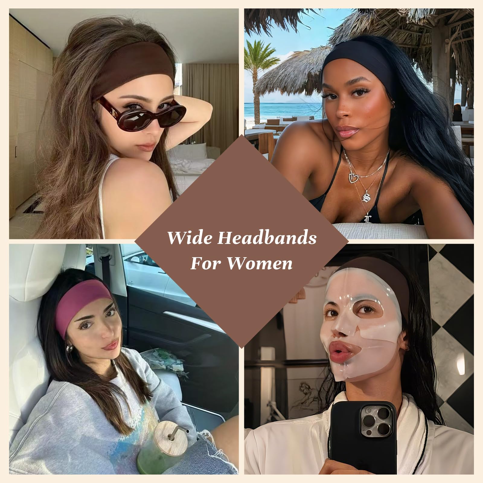 Jidsouy headband in use during yoga showing moisture-wicking support while exercising