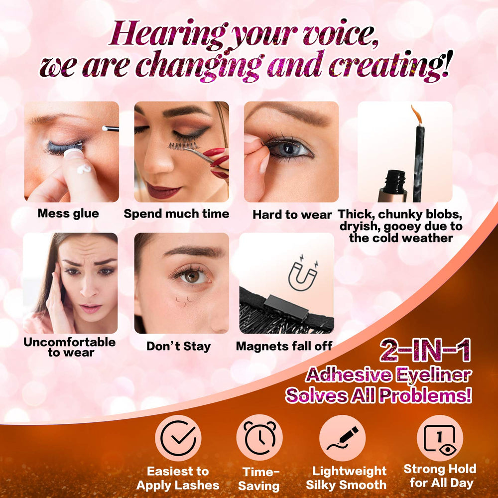 JIMIRE lifestyle vanity shot with lashes applied for confident everyday wear