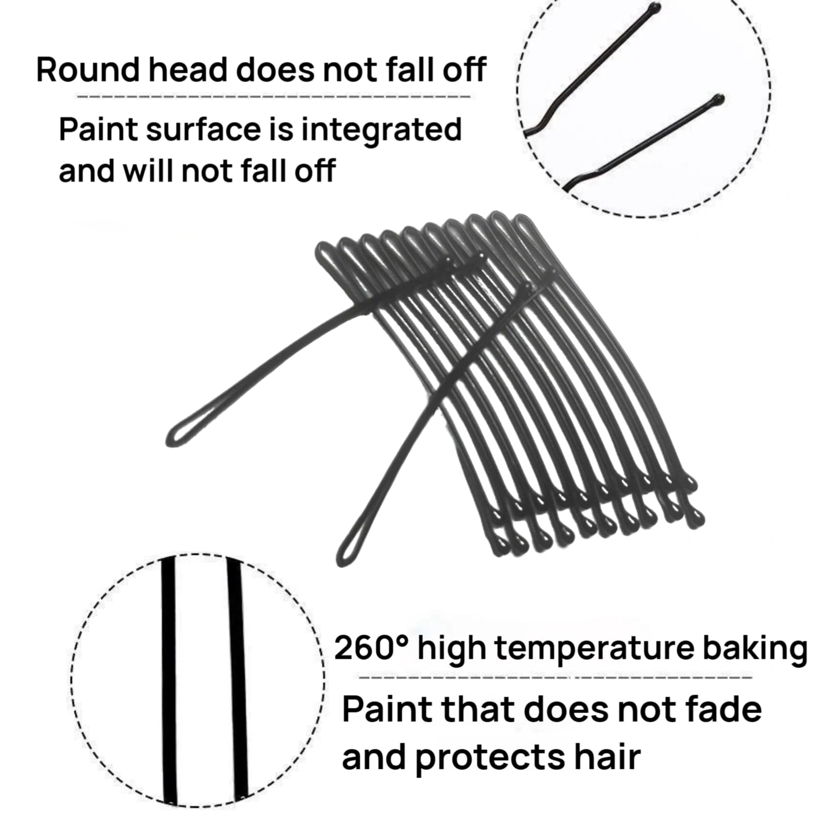 Jimmidy length comparison beside ruler showing 2.3-inch size for thick hair