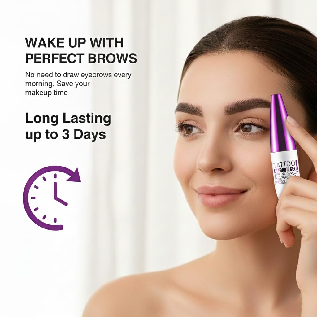 JIMYAUQIN finished brows after application showing natural fuller look benefit