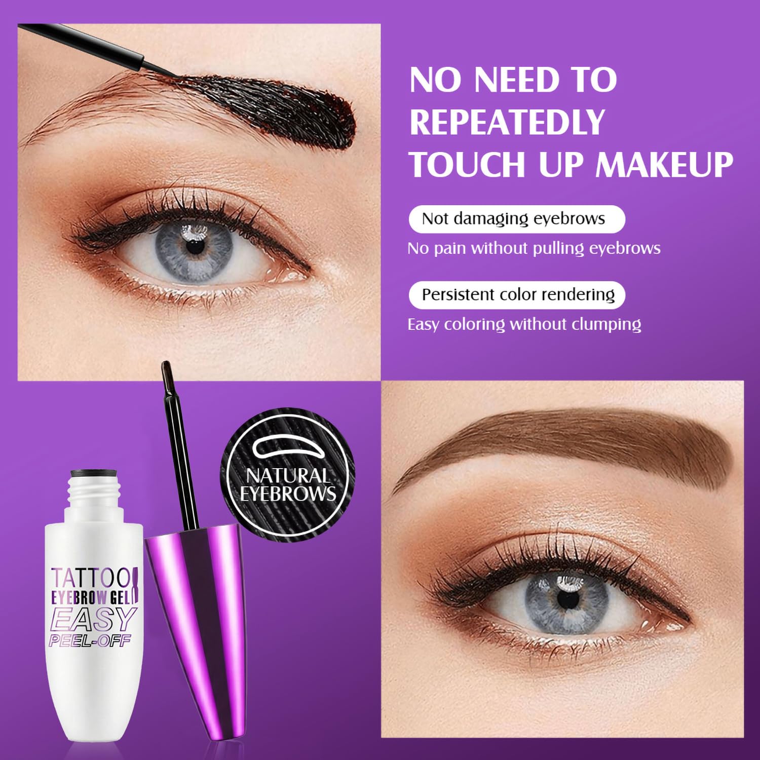 JIMYAUQIN lifestyle shot of woman outdoors with sweatproof brow finish