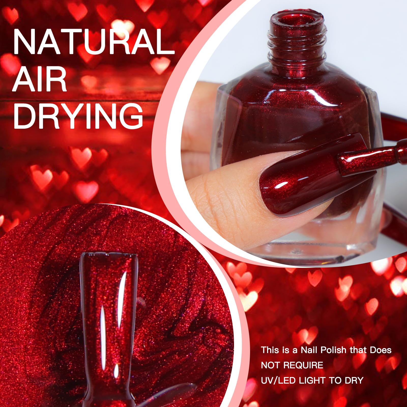 JimysCo brush stroke on nail displaying smooth application and quick dry benefit