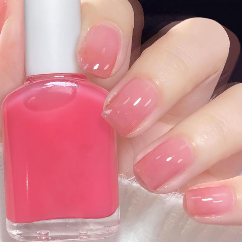 JimysCo COSMOO front bottle showing peach-pink shade and compact size