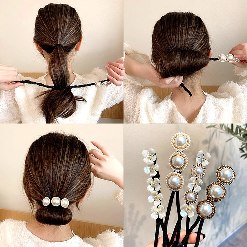 JINBUYAO close-up of pearl and rhinestone detail, highlights sparkling decorative finish