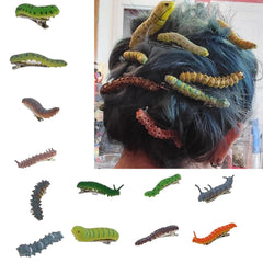 JINBUYAO front view of 12-pack caterpillar clips showing colorful assortment and gifting appeal