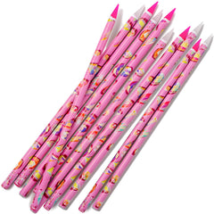 JINJINANV front view of 10 wax pens and sharpener, easy organized kit