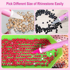 JINJINANV pens on craft table with gems, ideal for diamond painting tasks