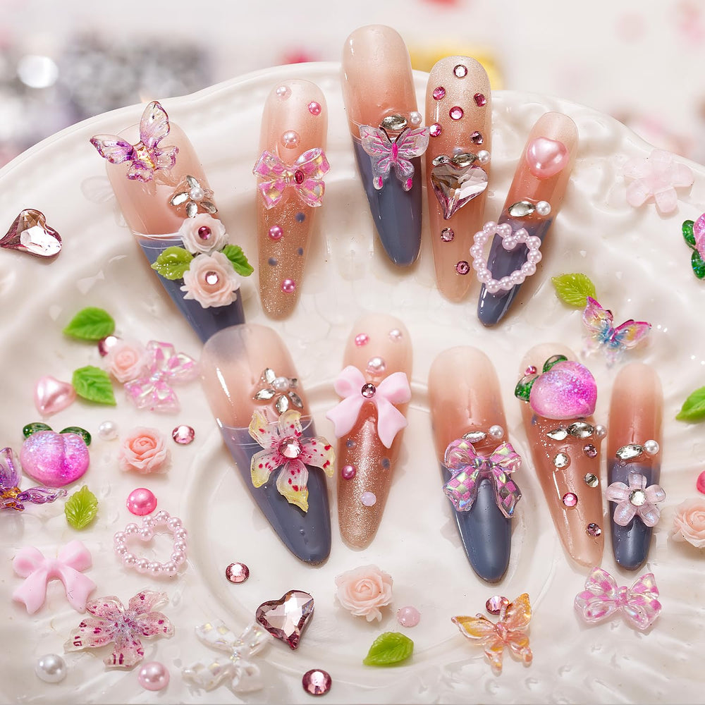JINJINANV wax picker and precision tweezers placing gems for faster application