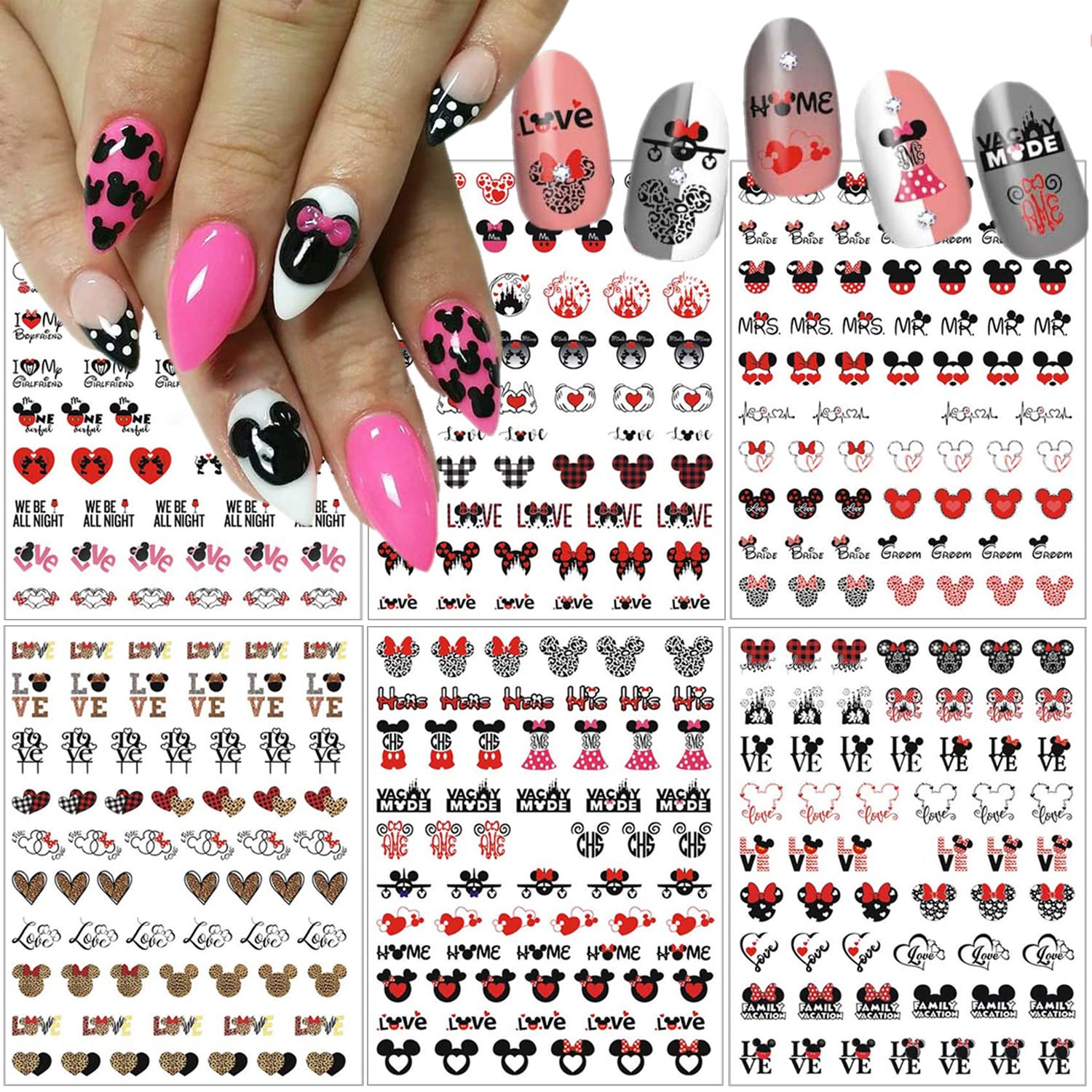 JinPren front packaging showing six sheets and colorful heart designs for quick styling