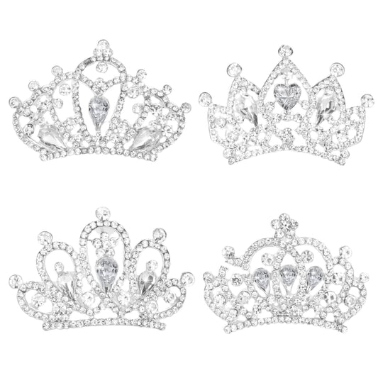 JINYEAH mini tiara front view showing polished alloy and sparkle benefit